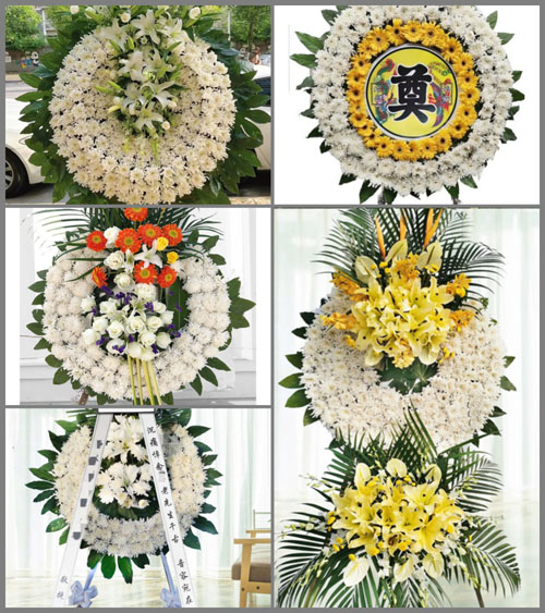 山东济宁邹城市北宿镇霍村村花圈速递
