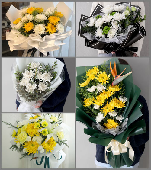 山东济宁邹城市北宿镇霍村村白事花束代送